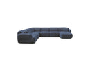 Anda - Sofá Panorámico Fijo Modular - Con 1 Chaise Lounge, 2 Sillones Bajos y 1 Rinconera Pequeña - Esquina Izquierda