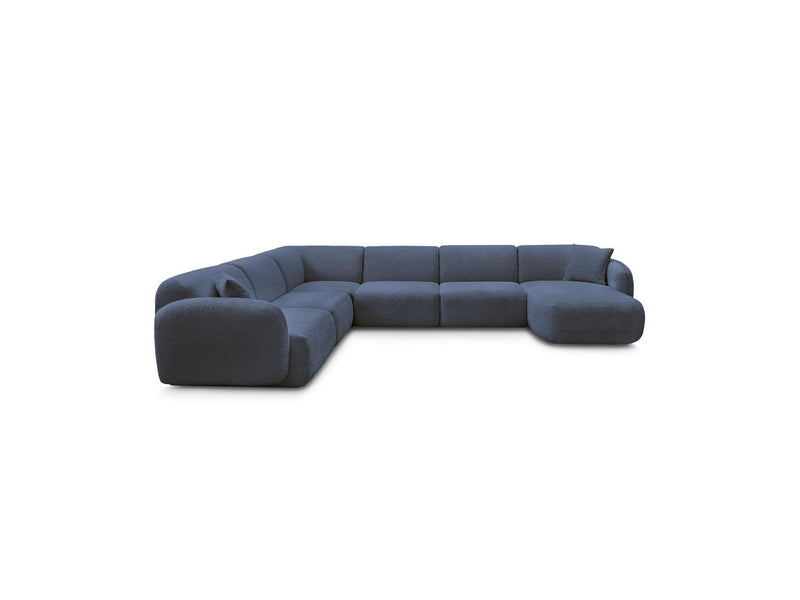 Anda - Sofá Panorámico Fijo Modular - Con 1 Chaise Lounge, 2 Sillones Bajos y 1 Rinconera Pequeña - Esquina Izquierda