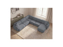 Anda - Sofá Panorámico Fijo Modular - Con 1 Chaise Lounge, 2 Sillones Bajos y 1 Rinconera Pequeña - Esquina Izquierda