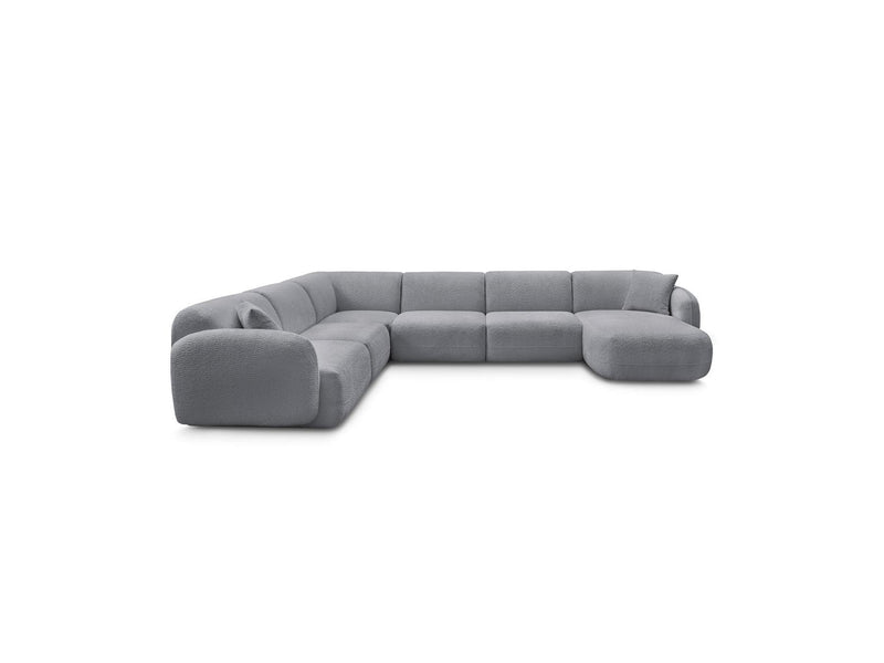 Anda - Sofá Panorámico Fijo Modular - Con 1 Chaise Lounge, 2 Sillones Bajos y 1 Rinconera Pequeña - Esquina Izquierda