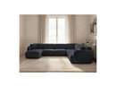 Anda - Modular Fixed Panoramic Sofa - With 1 Chaise Lounge, 2 Low Chairs and 1 Small Corner - Right Angle