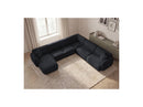 Anda - Modular Fixed Panoramic Sofa - With 1 Chaise Lounge, 2 Low Chairs and 1 Small Corner - Right Angle