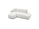 Anda - Sofá esquinero modular fijo - Con 1 chaise longue y 1 sillón extremo - Esquinero izquierdo