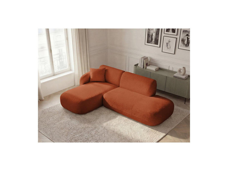 Anda - Sofá esquinero modular fijo - Con 1 chaise longue y 1 sillón extremo - Esquinero izquierdo