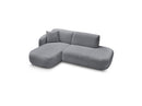 Anda - Sofá esquinero modular fijo - Con 1 chaise longue y 1 sillón extremo - Esquinero izquierdo