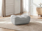 Serena Mottled Fabric Pouf