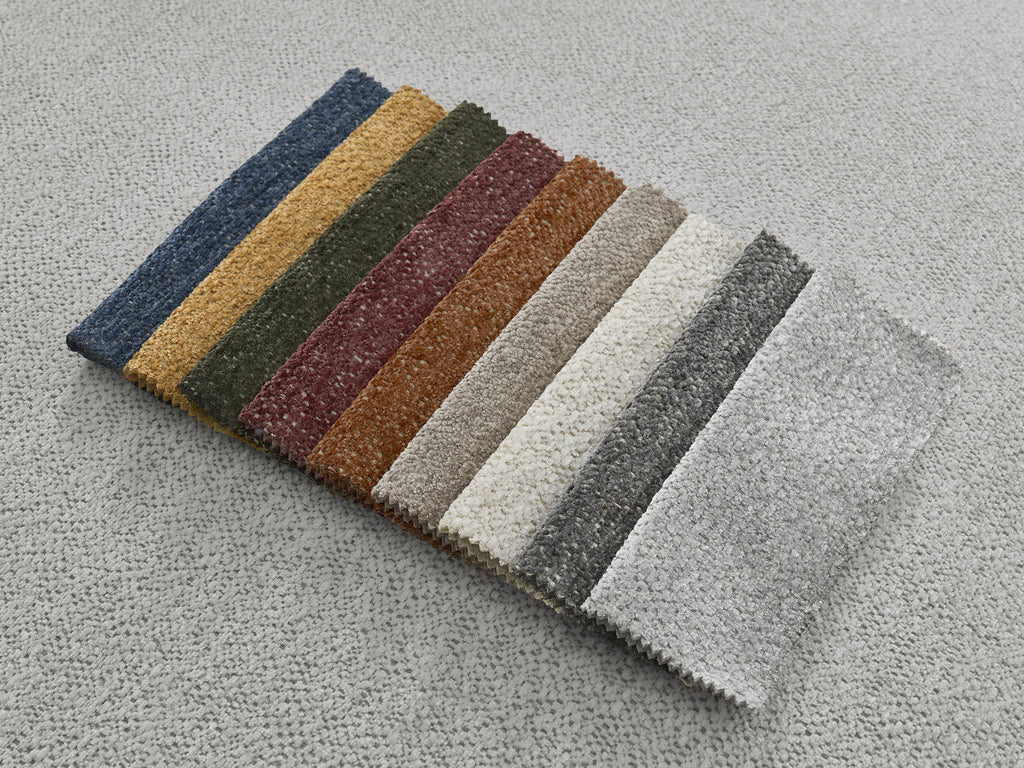Serena Mottled Fabric Pouf