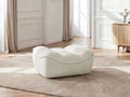 Serena Mottled Fabric Pouf