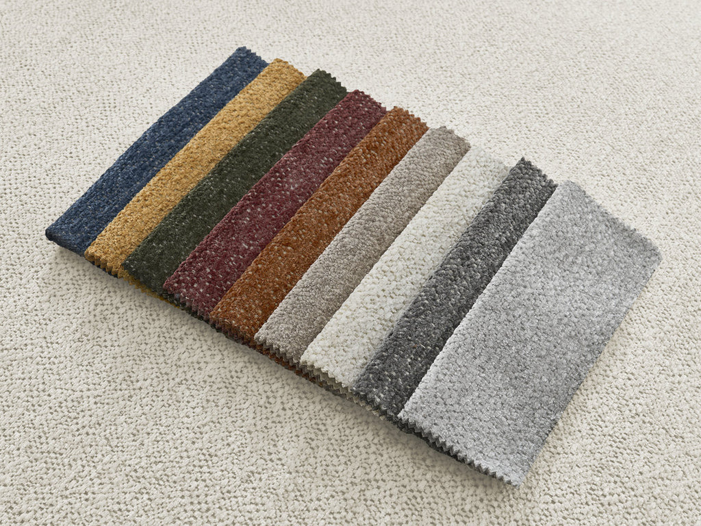 Serena Mottled Fabric Pouf