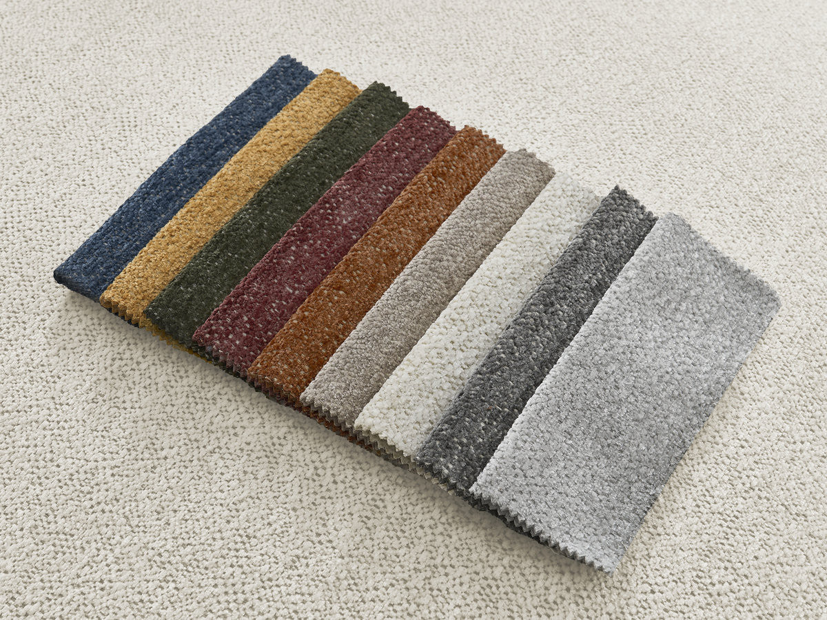 Serena Mottled Fabric Pouf