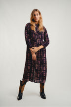 Vestido largo color malva The Etta Zebra