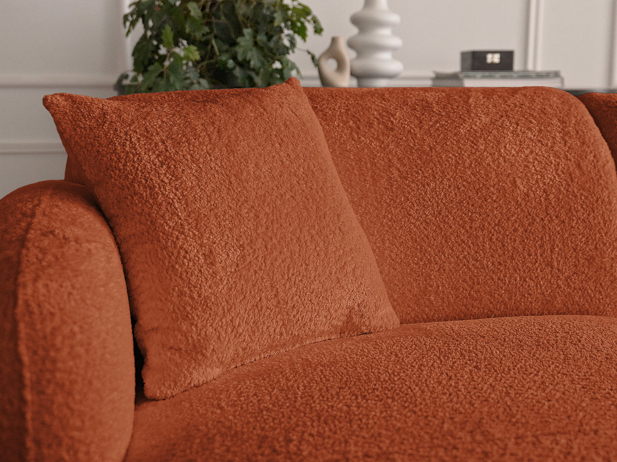 Anda - Canapé D'Angle Fixe Modulable Avec 1 Méridienne, 1 Chauffeuse Bout De Canapé Et 1 Pouf - Angle Gauche