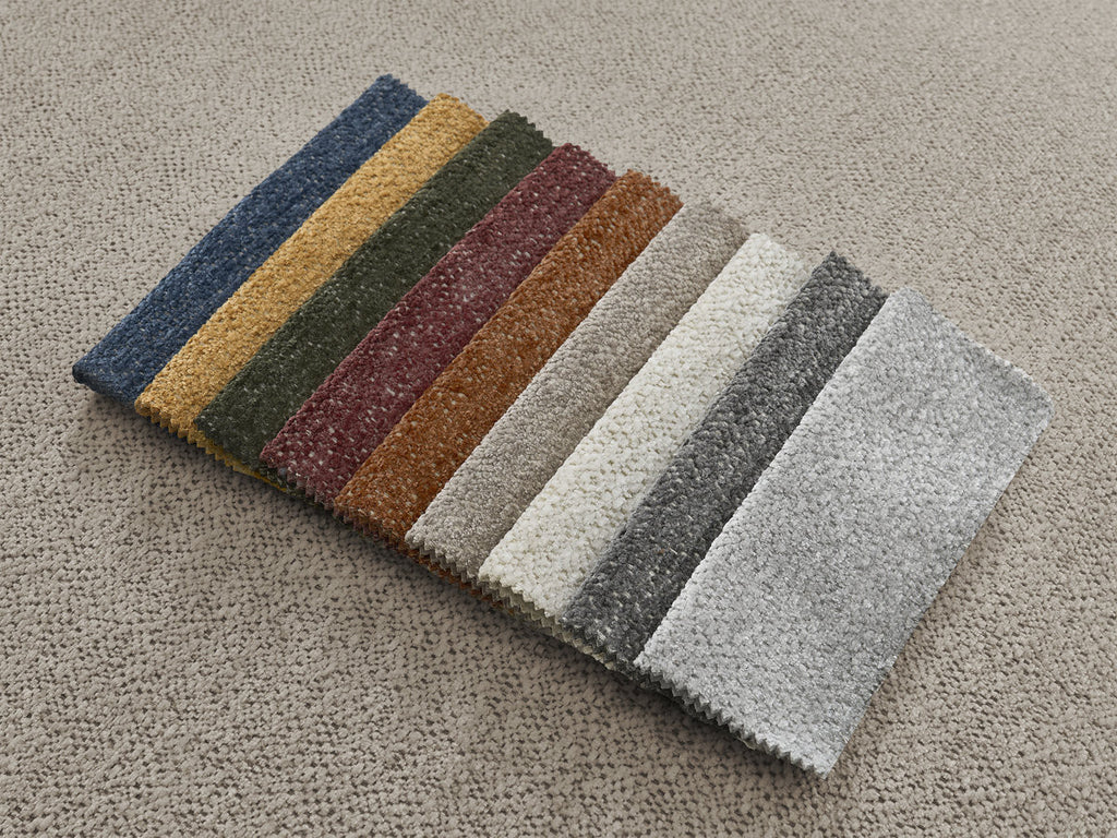Serena Mottled Fabric Pouf