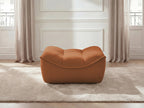 Serena Mottled Fabric Pouf