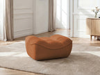 Serena Mottled Fabric Pouf