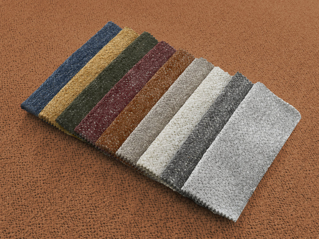 Serena Mottled Fabric Pouf