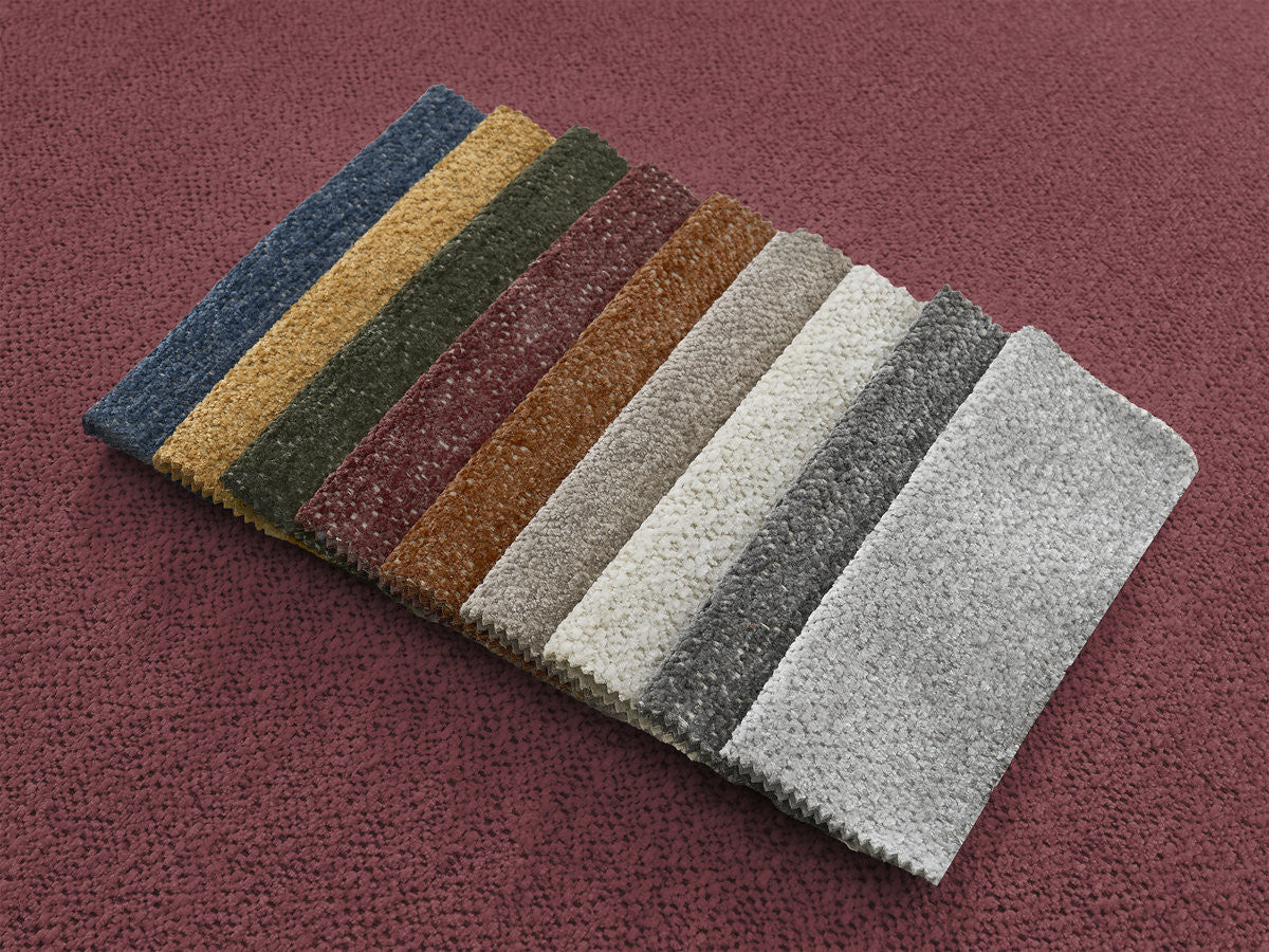 Serena Mottled Fabric Pouf