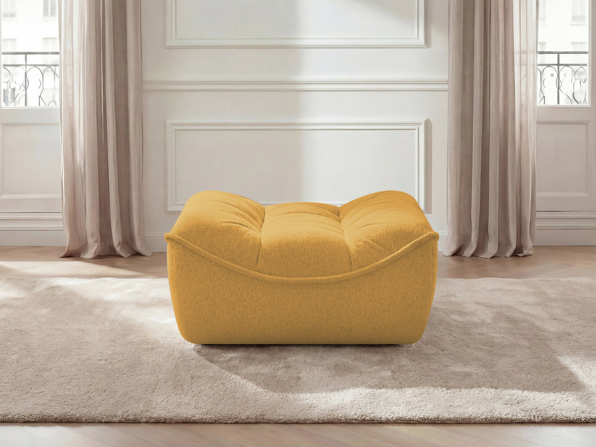 Serena Mottled Fabric Pouf