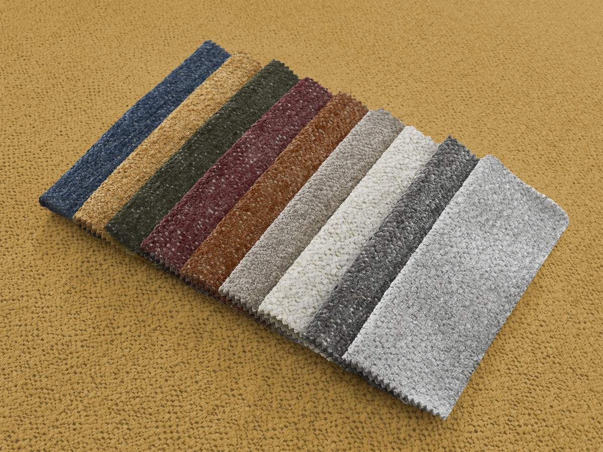 Serena Mottled Fabric Pouf