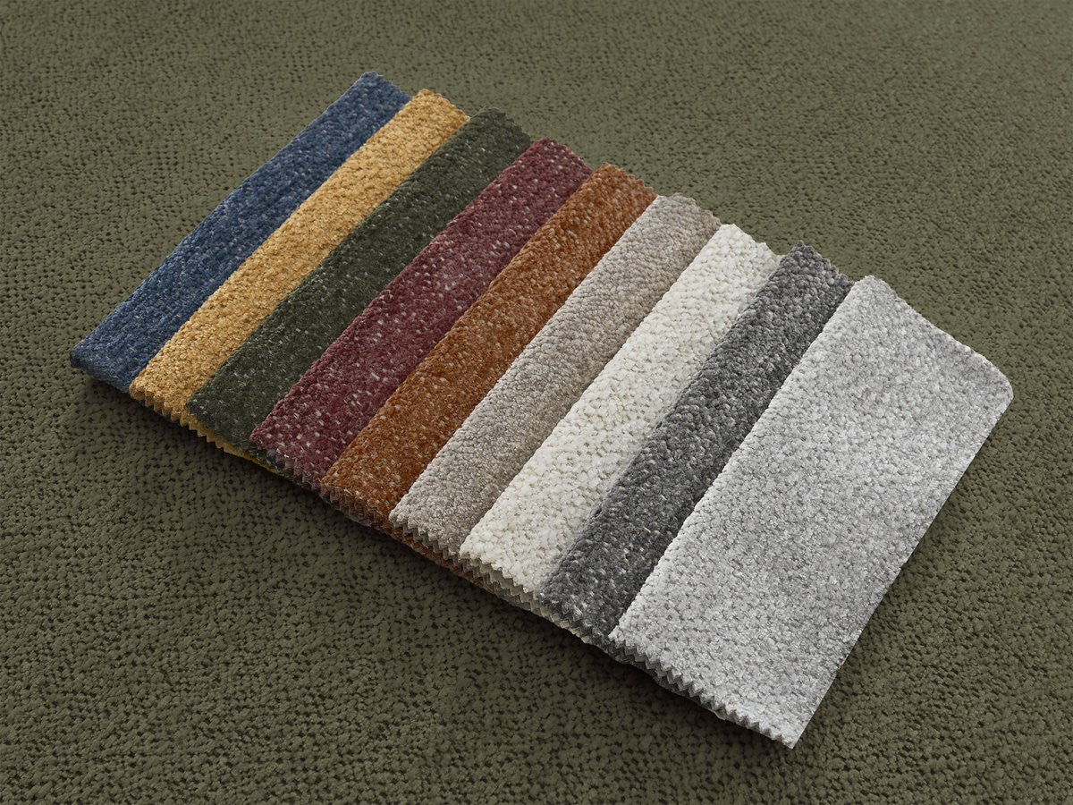 Serena Mottled Fabric Pouf