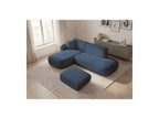 Anda - Canapé D'Angle Fixe Modulable Avec 1 Méridienne, 1 Chauffeuse Bout De Canapé Et 1 Pouf - Angle Gauche