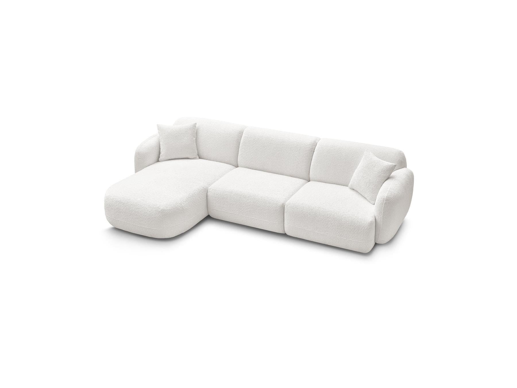 Anda - Modular Fixed Corner Sofa - Chenille Fabric - Left Corner