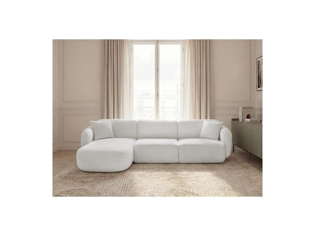 Anda - Modular Fixed Corner Sofa - Chenille Fabric - Left Corner