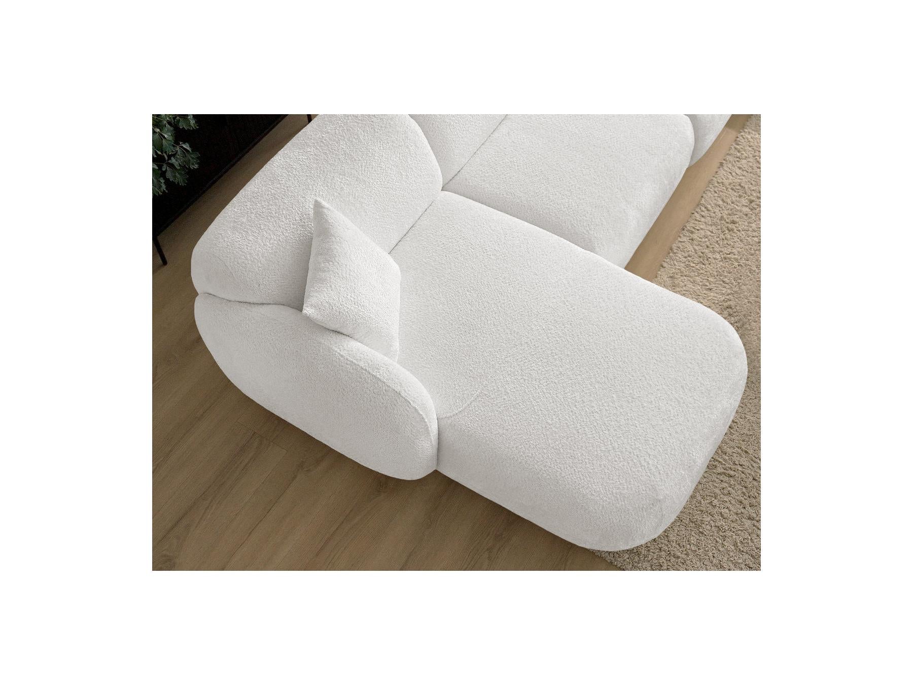 Anda - Modular Fixed Corner Sofa - Chenille Fabric - Left Corner