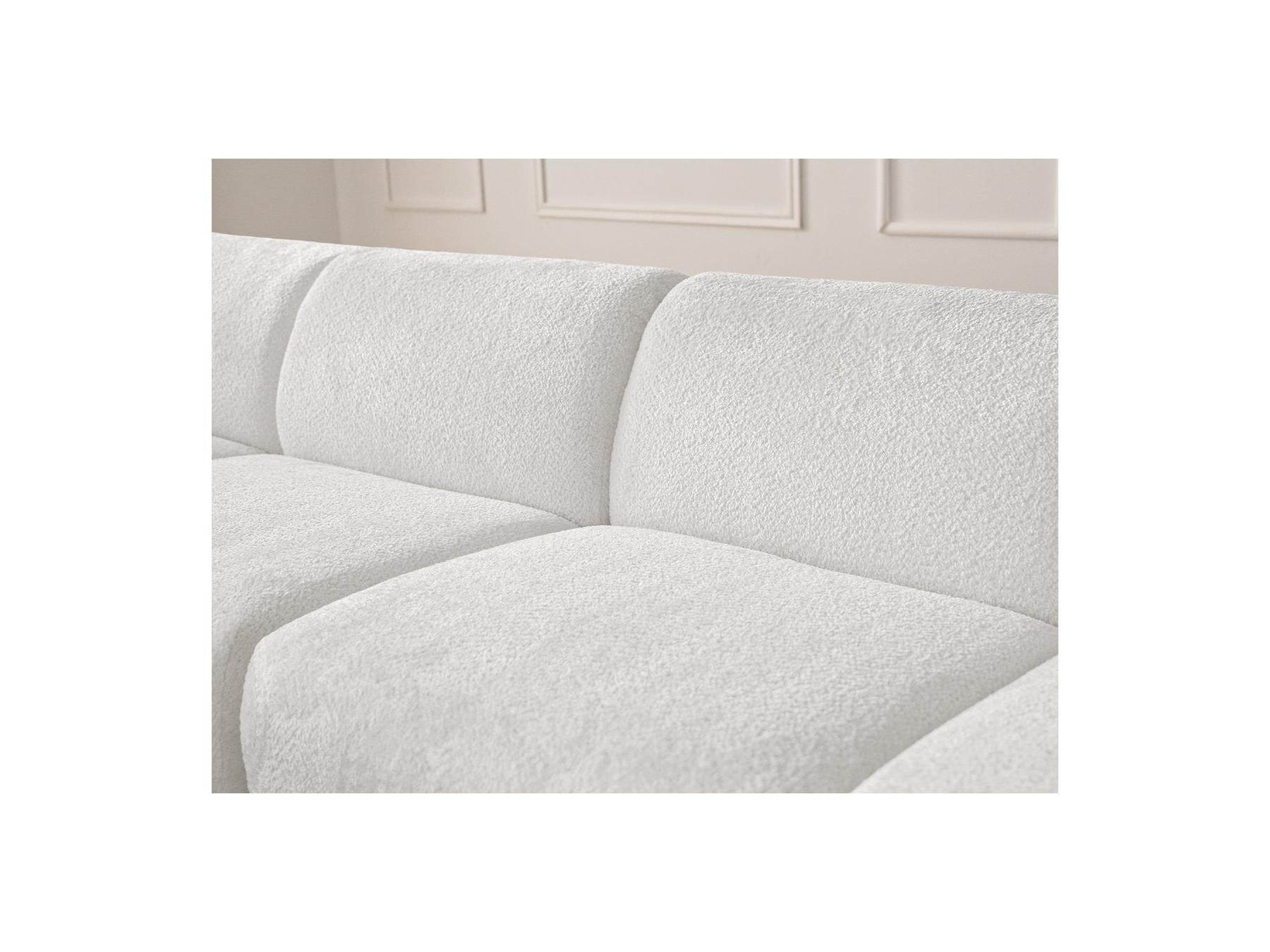 Anda - Modular Fixed Corner Sofa - Chenille Fabric - Left Corner