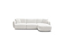 Anda - Canapé D'Angle Fixe Modulable - Tissu Chenille - Angle Droit