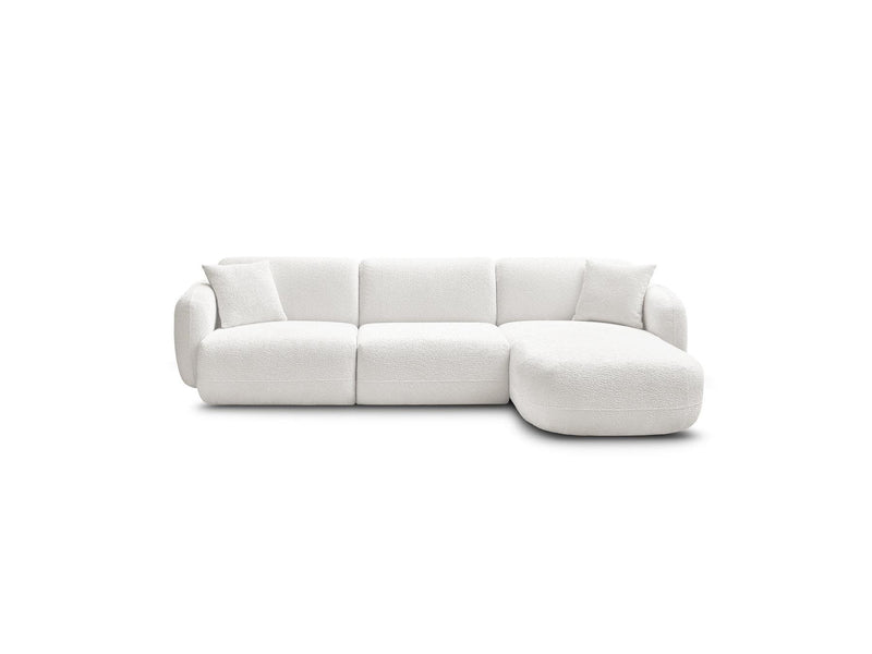 Anda - Canapé D'Angle Fixe Modulable - Tissu Chenille - Angle Droit