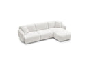 Anda - Canapé D'Angle Fixe Modulable - Tissu Chenille - Angle Droit