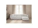 Anda - Canapé D'Angle Fixe Modulable - Tissu Chenille - Angle Droit