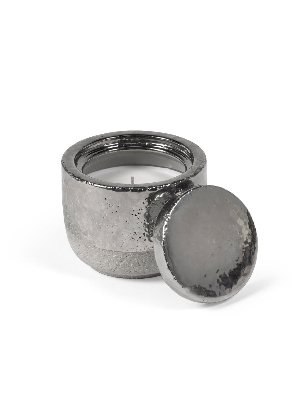 Candles Smoked Jasmine - Bougie D'ambiance - S - Cire De Soja Et Paraffine - Argent