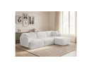 Anda - Canapé D'Angle Fixe Modulable - Tissu Chenille - Angle Droit