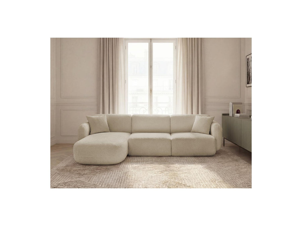 Anda - Modular Fixed Corner Sofa - Chenille Fabric - Left Corner