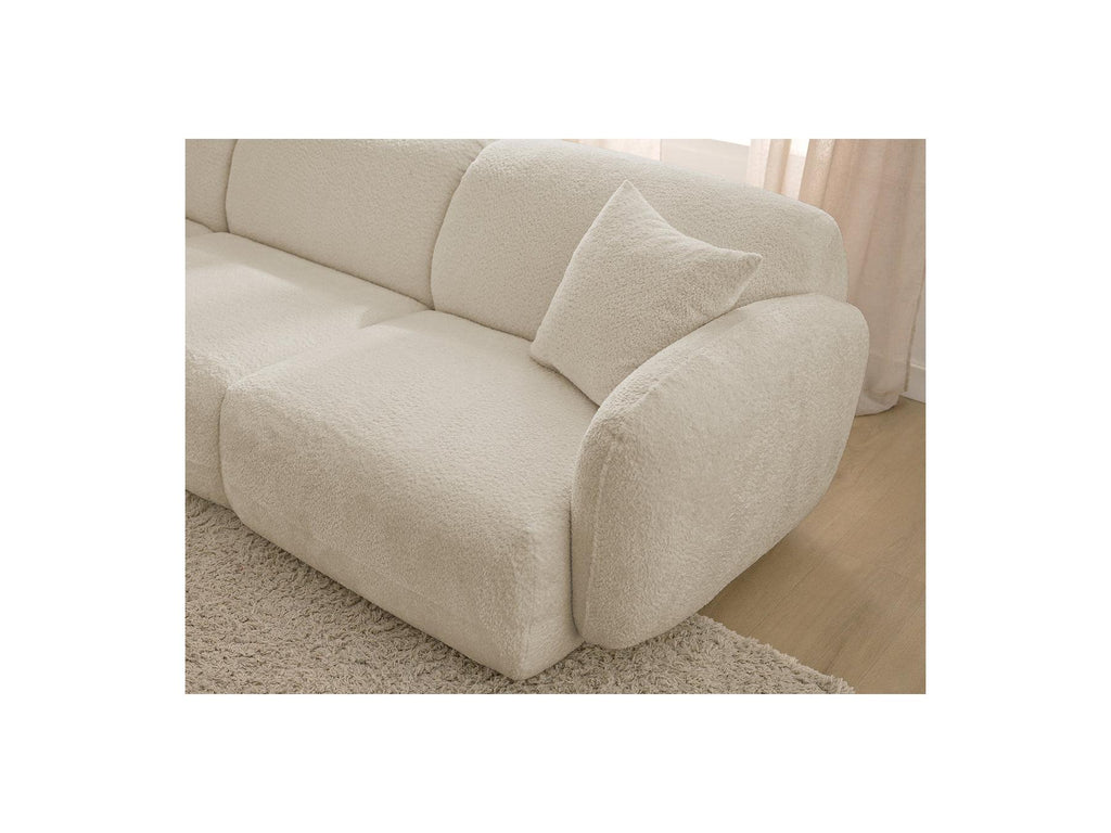 Anda - Modular Fixed Corner Sofa - Chenille Fabric - Left Corner