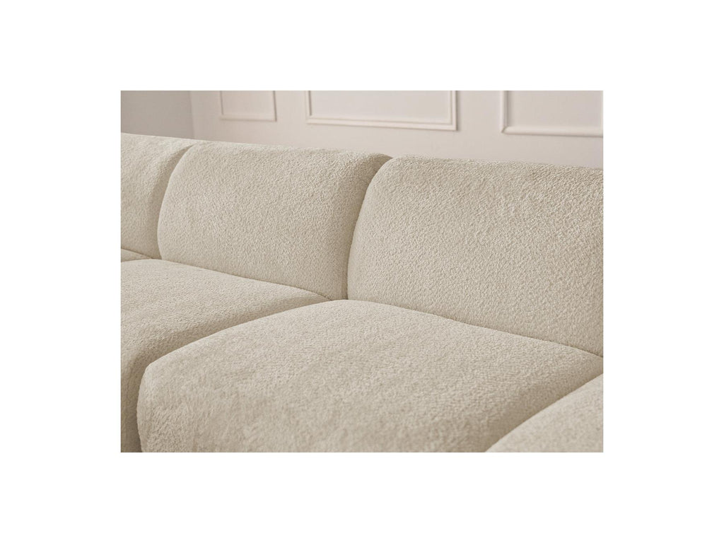 Anda - Modular Fixed Corner Sofa - Chenille Fabric - Left Corner