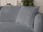 Anda - Canapé D'Angle Fixe Modulable Avec 1 Méridienne, 1 Chauffeuse Bout De Canapé Et 1 Pouf - Angle Droit