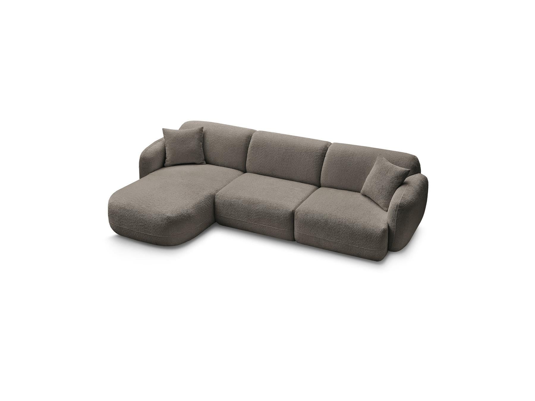 Anda - Modular Fixed Corner Sofa - Chenille Fabric - Left Corner