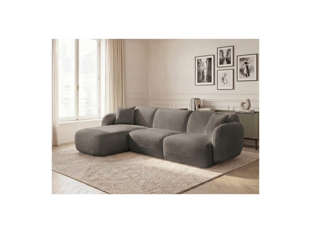 Anda - Modular Fixed Corner Sofa - Chenille Fabric - Left Corner