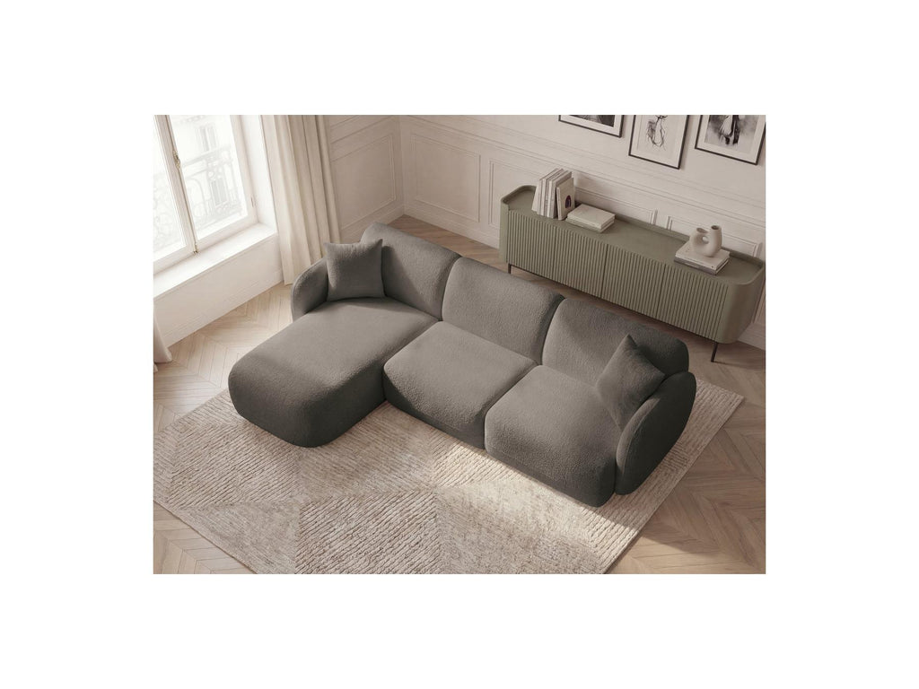 Anda - Modular Fixed Corner Sofa - Chenille Fabric - Left Corner