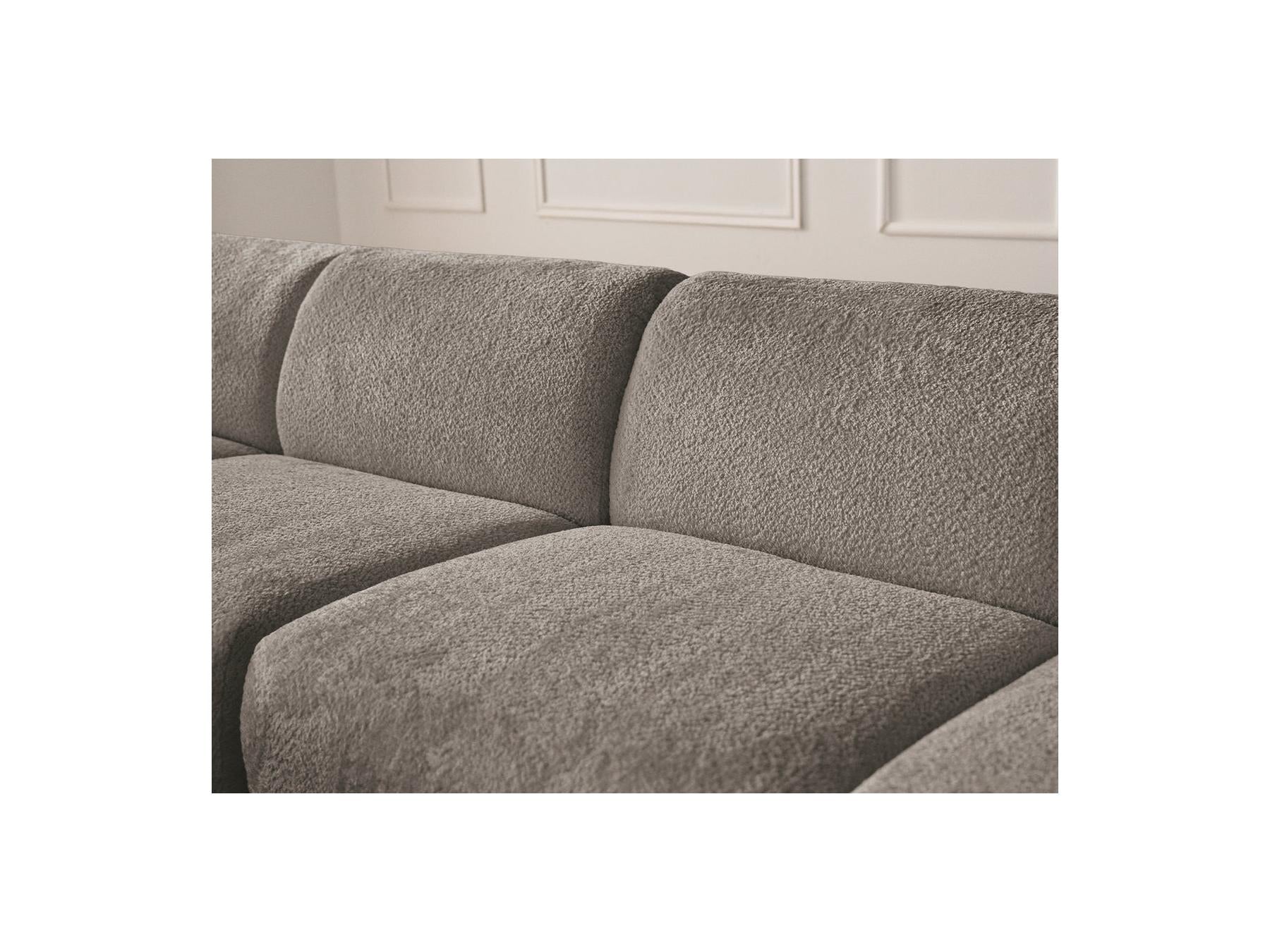 Anda - Modular Fixed Corner Sofa - Chenille Fabric - Left Corner