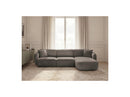 Anda - Canapé D'Angle Fixe Modulable - Tissu Chenille - Angle Droit