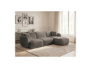 Anda - Canapé D'Angle Fixe Modulable - Tissu Chenille - Angle Droit