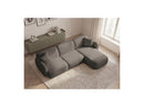 Anda - Canapé D'Angle Fixe Modulable - Tissu Chenille - Angle Droit