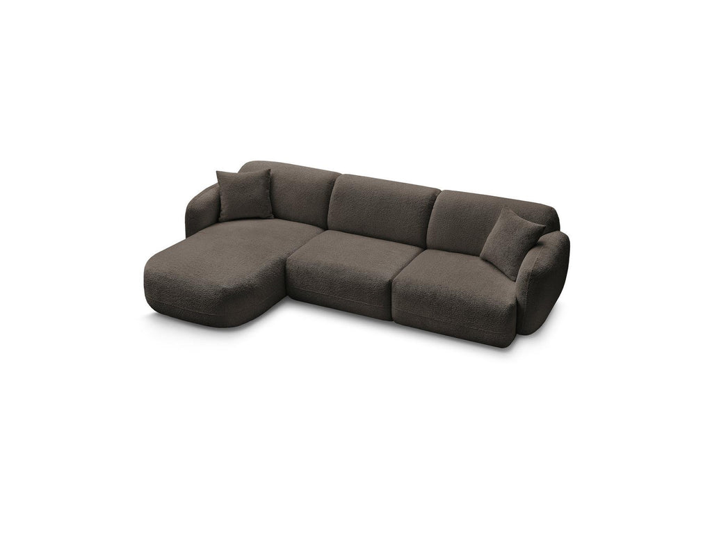 Anda - Modular Fixed Corner Sofa - Chenille Fabric - Left Corner