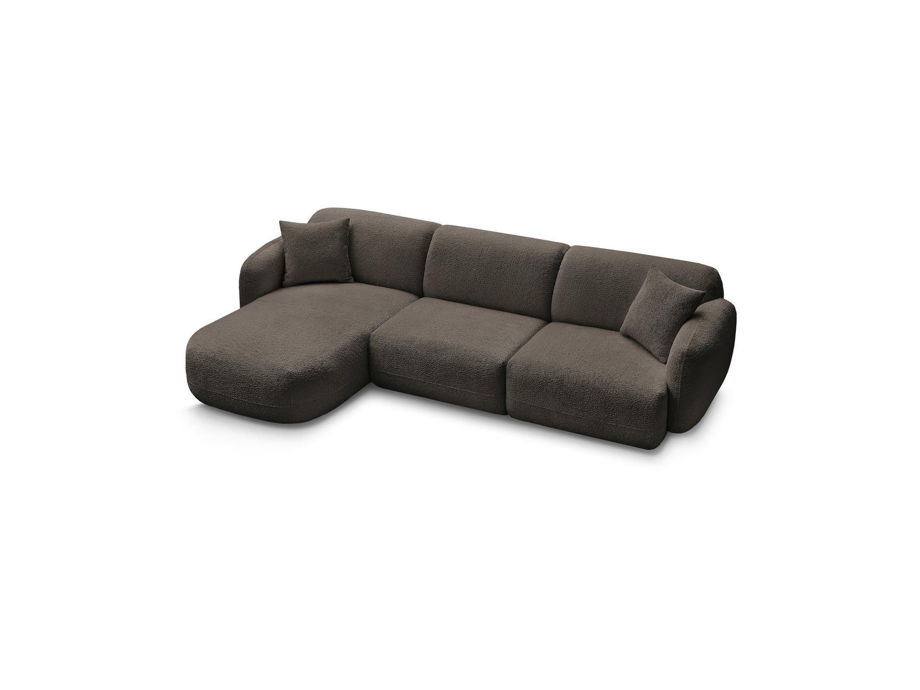 Anda - Modular Fixed Corner Sofa - Chenille Fabric - Left Corner