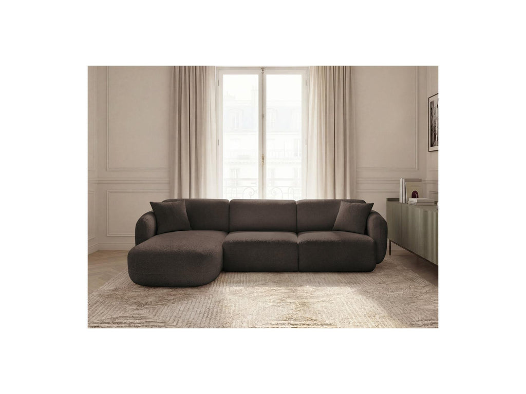 Anda - Modular Fixed Corner Sofa - Chenille Fabric - Left Corner