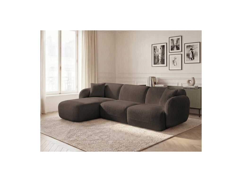 Anda - Modular Fixed Corner Sofa - Chenille Fabric - Left Corner
